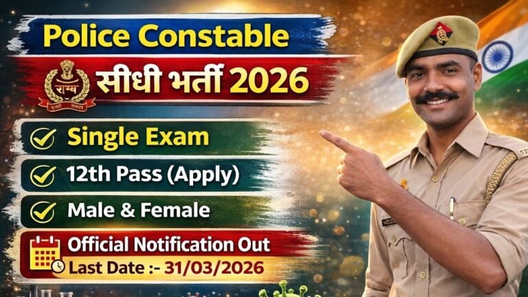 India Police Recruitment 2026: Constable se lekar Inspector tak ki Badi Bharti!